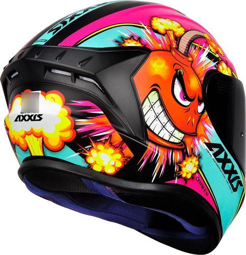 Capacete Fechado Moto Axxis Draken Bomb Bombinha By Mt - Capacete